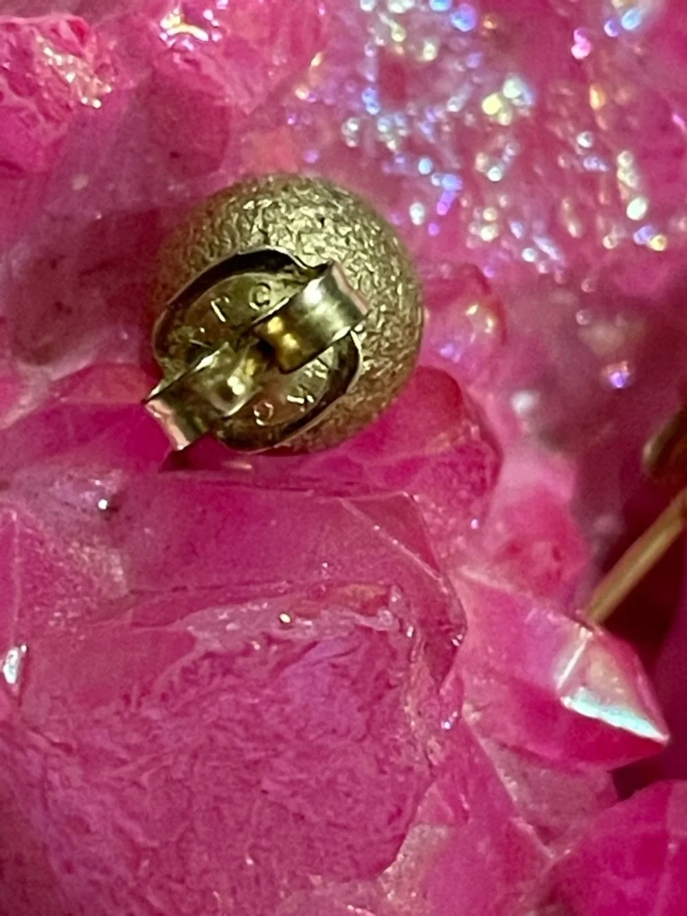 Vintage PPC 14K Gold Filled Ball Stud Pierced Earrings #9619